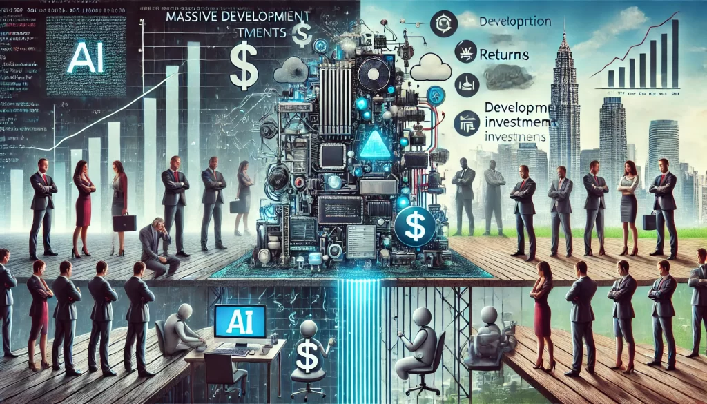 RITIENI CHE LE LE GRANDI COMPAGNIE DI INTELLIGENZA ARTIFICIALE STIANO SUBENDO PRESSIONI DA PARTE DEGLI INVESTITORI PER VIA DEGLI ENORMI INVESTIMENTI IN TERMINI DI SVILUPPO A FRONTE DI PERDITE ECONOMICHE PERCHÈ AL MOMENTO LE AZIENDE NON HANNO ANCORA INIZIATO AD UTILIZZARE LA AI INTEGRANDOLA IN APPLICAZIONI BASATE SU API E SI LIMITANO A PAGARE POCO USANDO SOLO LE INTERFACCE WEB ESTERNE?